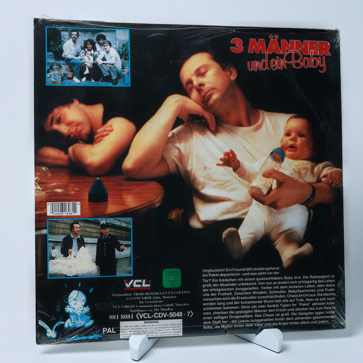 3 Männer und ein Baby - Concorde Film - 1990 - LaserDisc - Zustand Okay