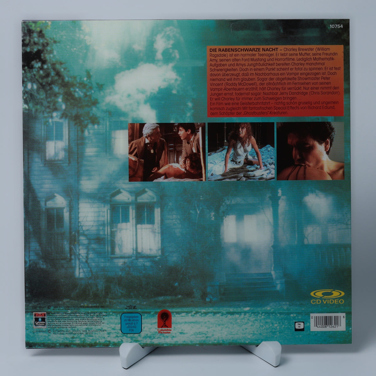 Die Rabenschwarze Nacht / Fright Night - 1985 - LaserDisc - Zustand Okay