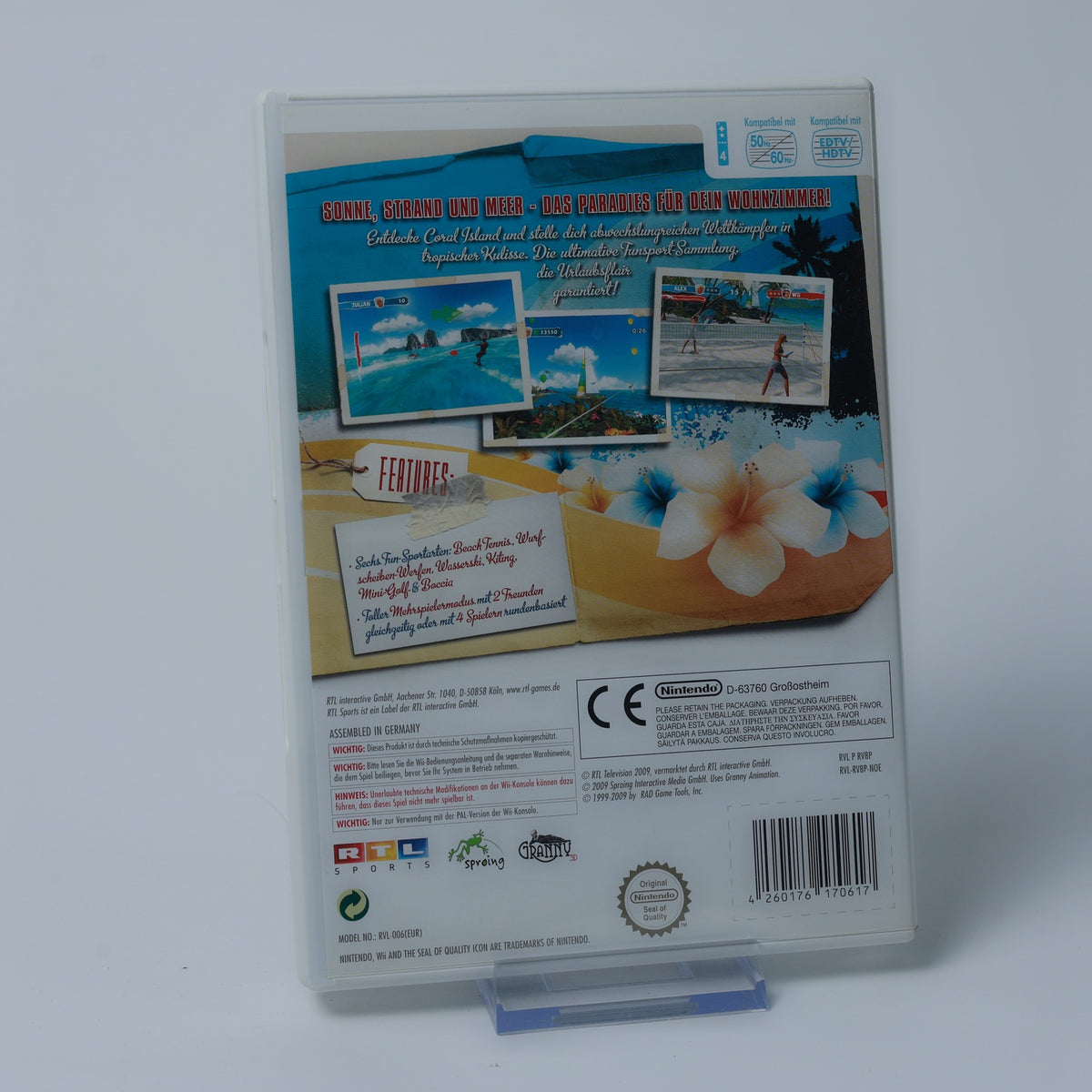 Beach Fun - Summer Challenge - Nintendo Wii Spiel - CiB - PAL - Zustand Sehr Gut