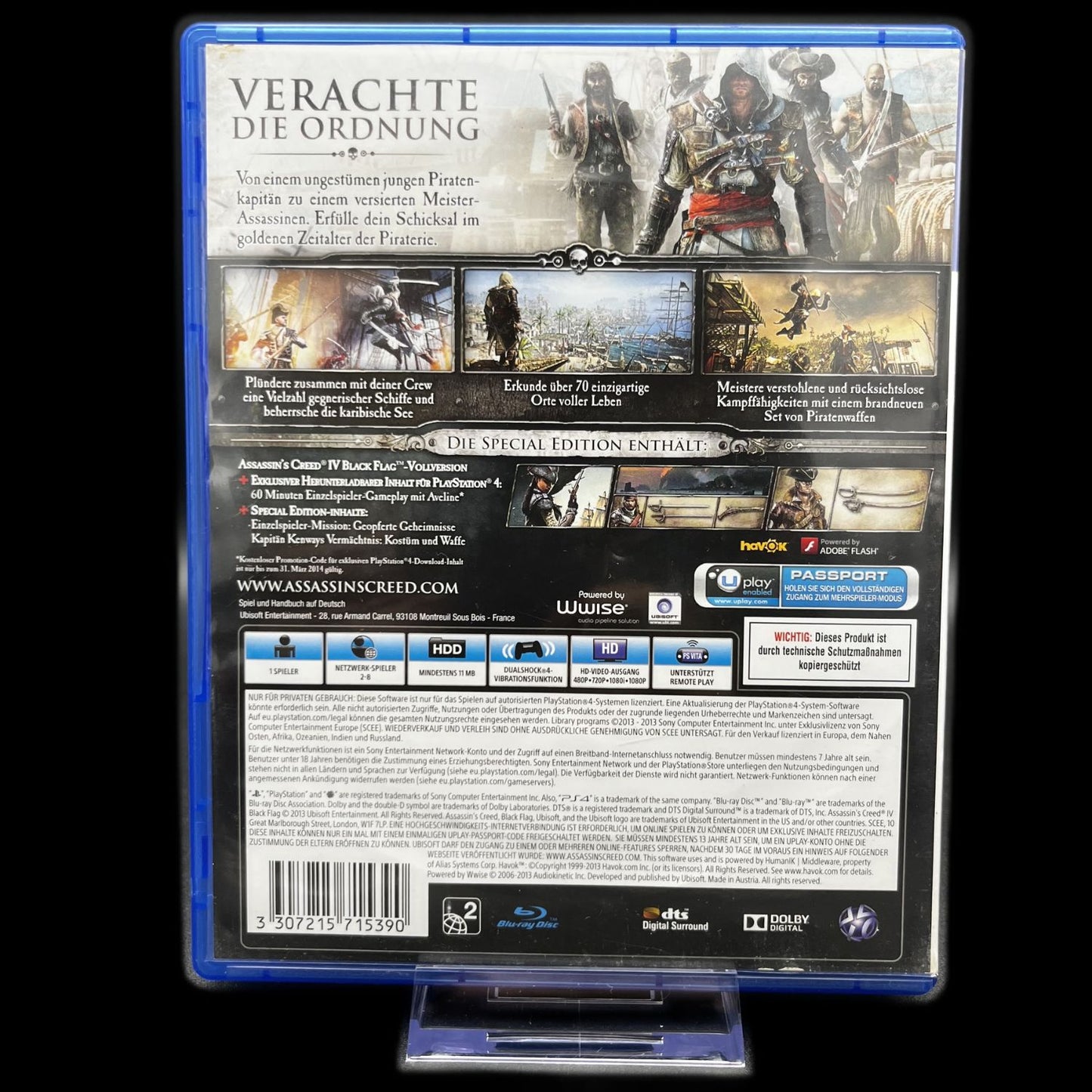 Assassins Creed Black Flag - Ubisoft - Sony PS4 Playstation 4 - Top Zustand