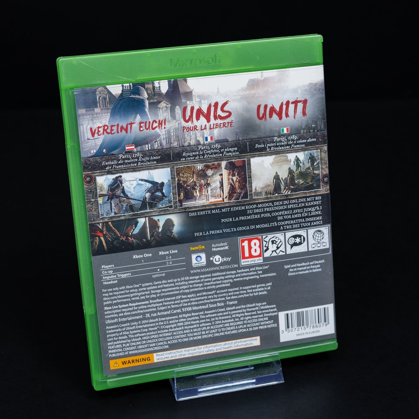 Assassin's Creed Unity - Xbox One - Mit Anleitung - Deutsch - Zustand Sehr Gut