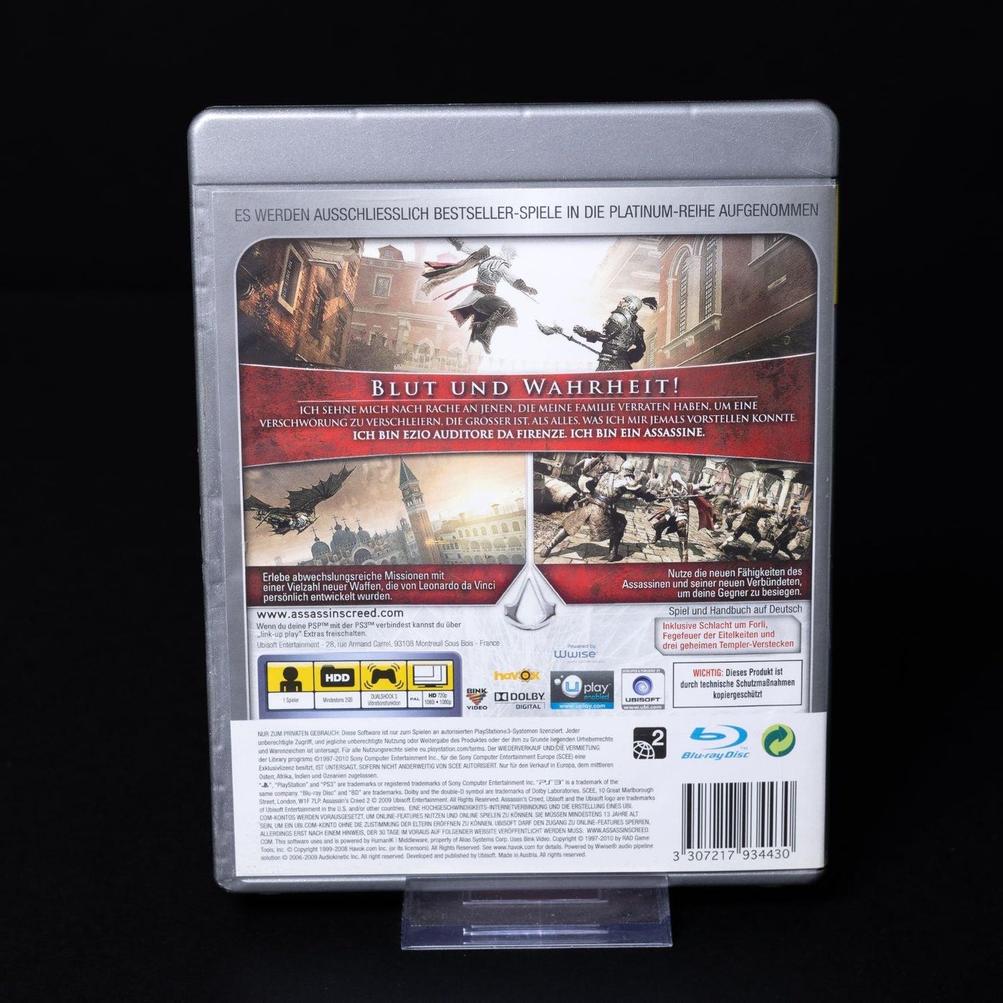 Assassin's Creed II - Playstation 3 PS3 Platinum - PAL - CiB - Zustand Sehr Gut