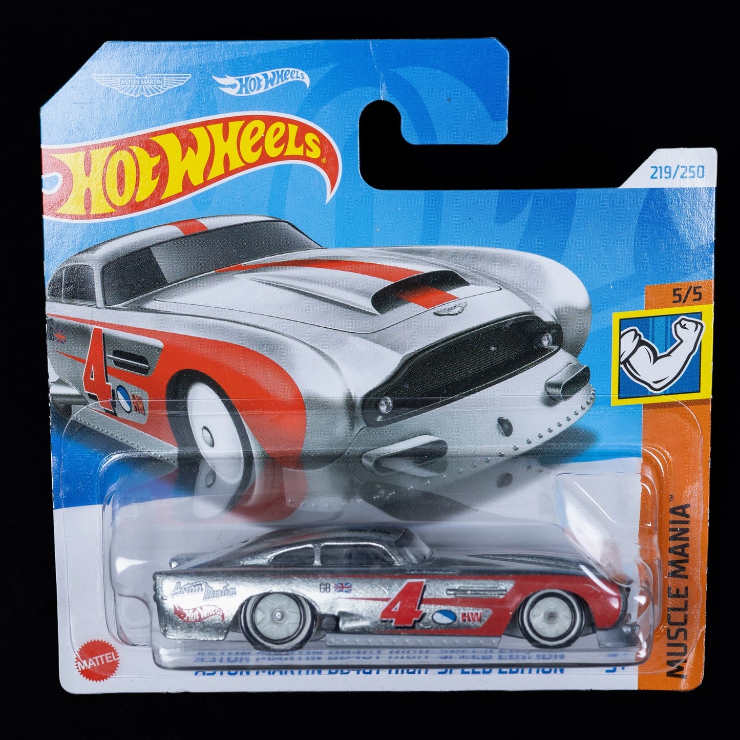 Aston Martin DB10 - Mattel - Muscle Mania - 1/64 - Sportwagen - Silber - Neu