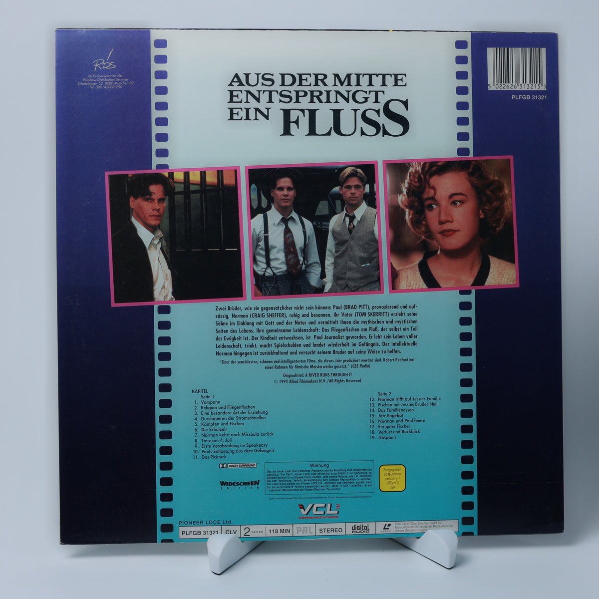 Aus der Mitte Entspringt ein Fluß - 1992 - LaserDisc - Zustand Sehr Gut