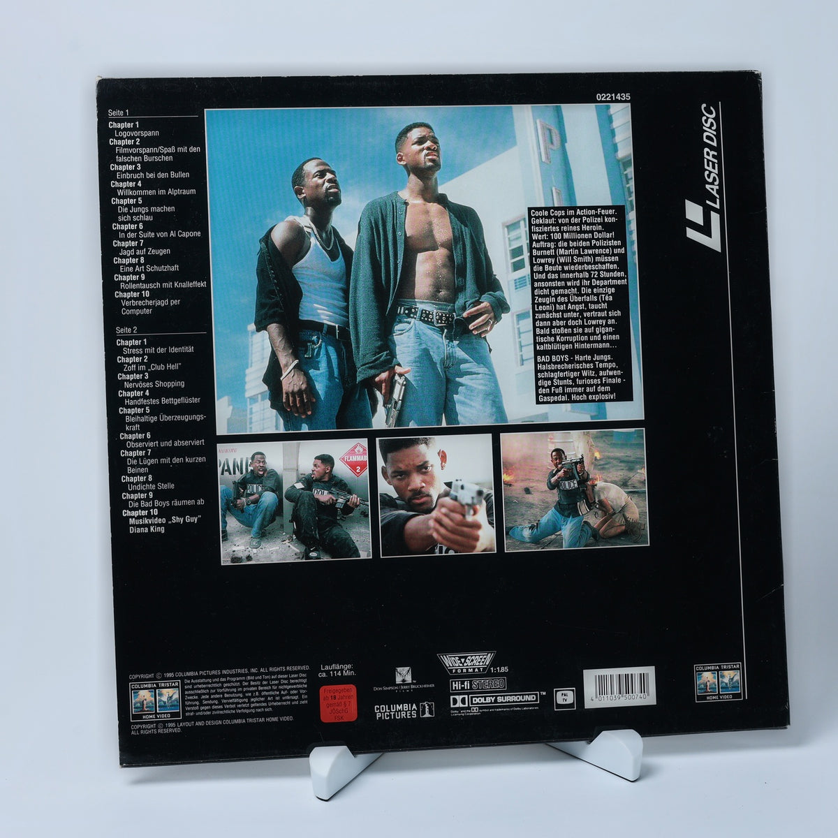 Bad Boys - Harte Jungs - Will Smith, Martin Lawrence - LaserDisc - Zustand Gut