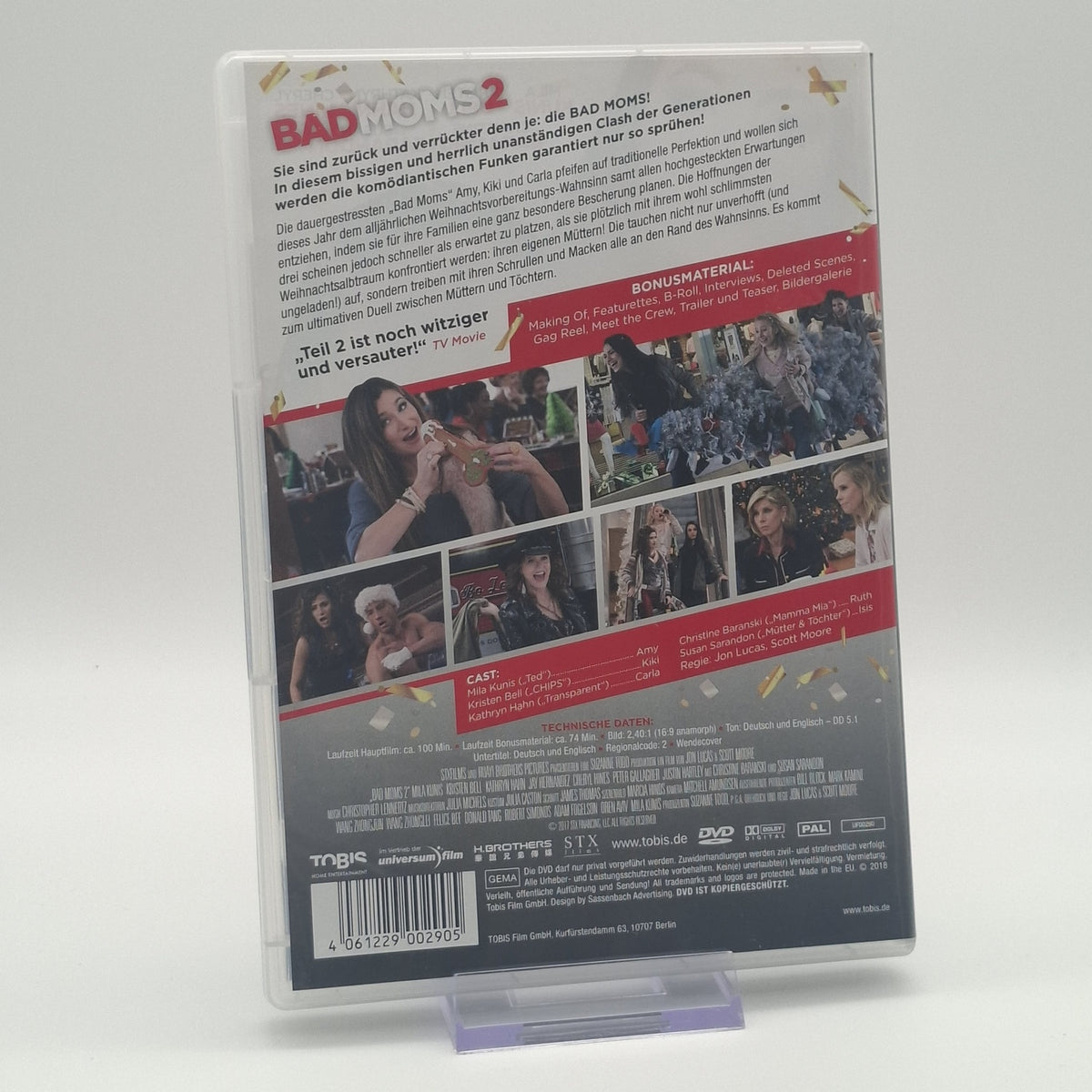Bad Moms 2 - Mila Kunis - Kristen Bell - Wendecover - DVD - Zustand Sehr Gut