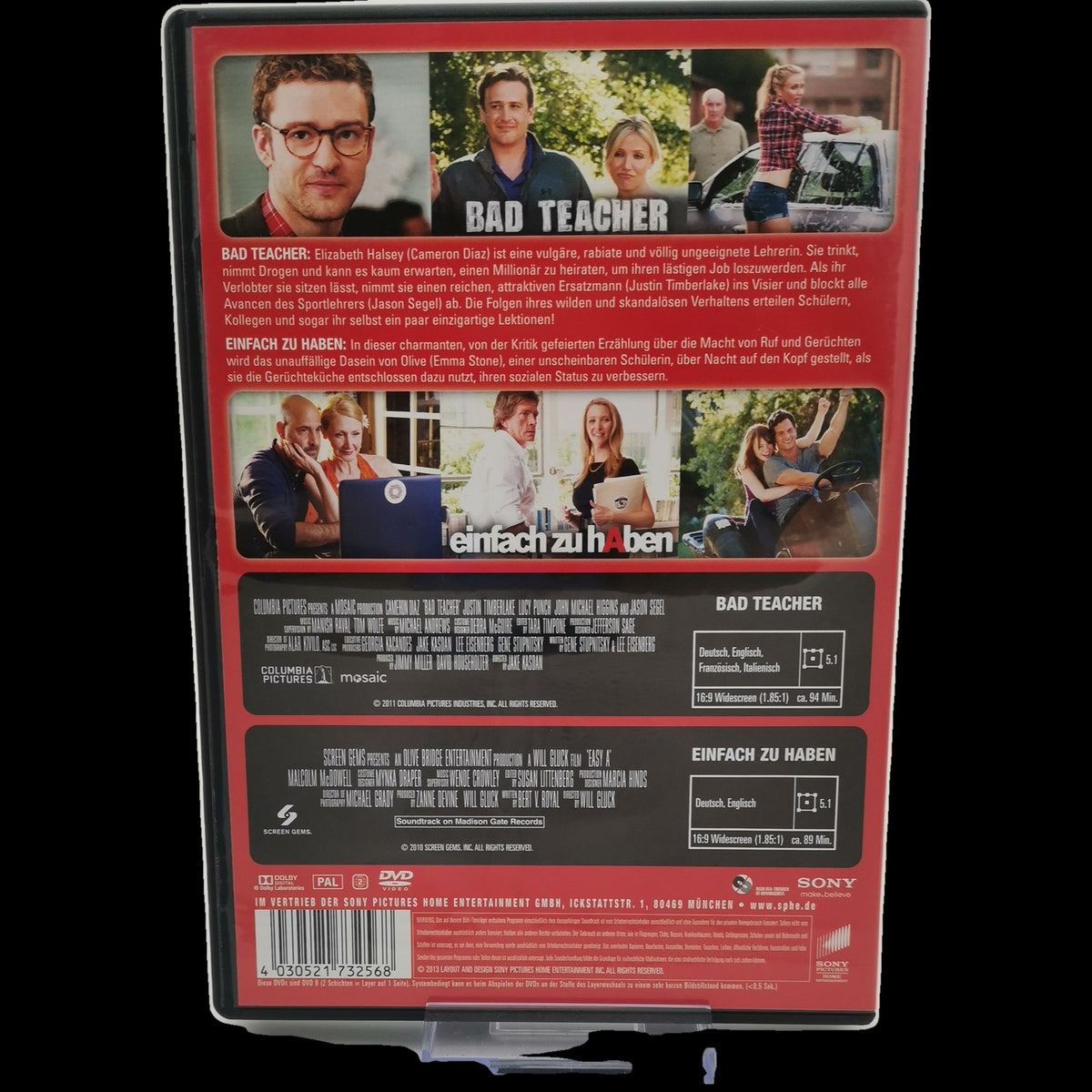 Bad Teacher / Einfach zu haben - 2 Filme in einem Set - Komödie - DVD - Sehr gut