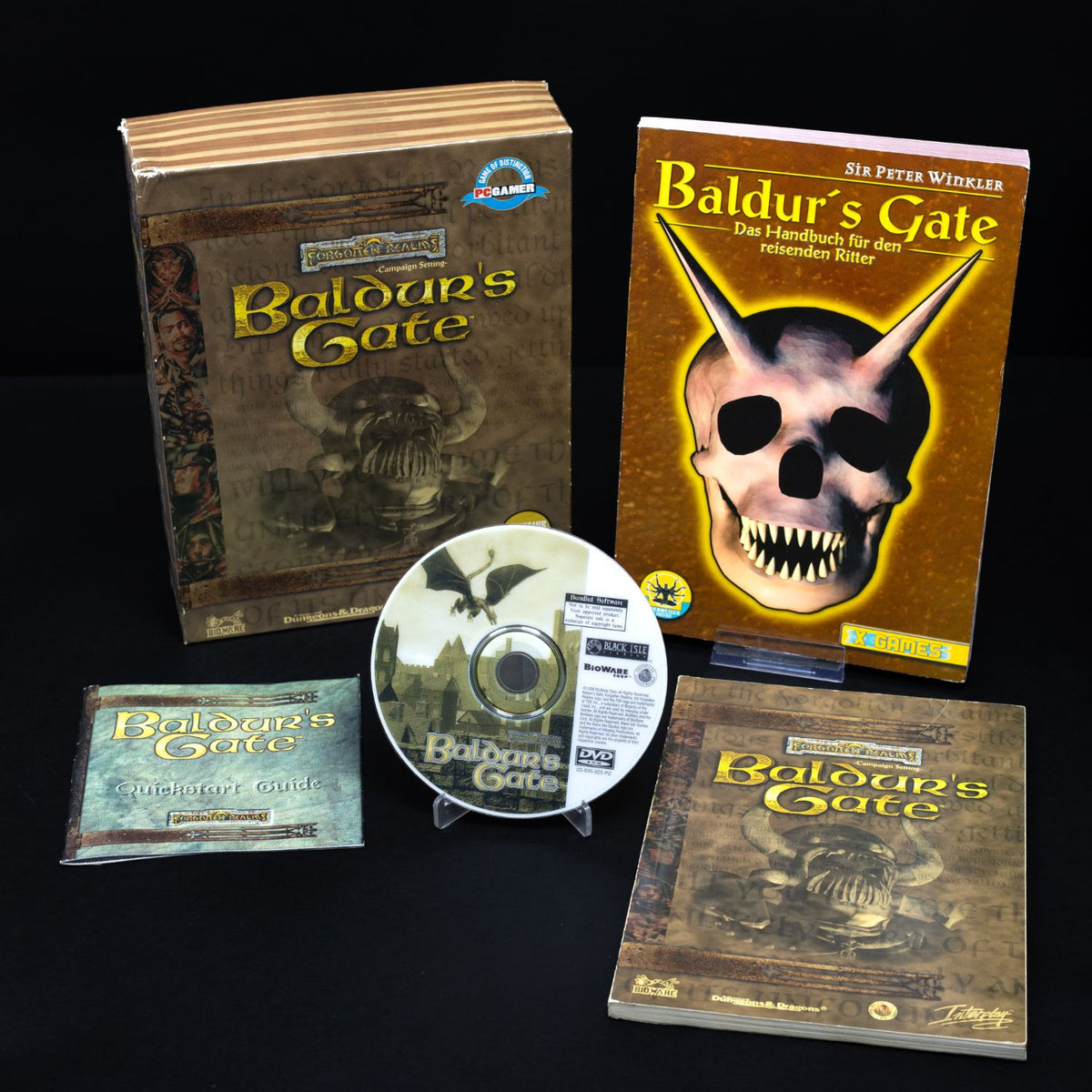 Baldur's Gate - PC DVD-ROM Spiel - Big Box inkl. Lösungsbuch - Zustand Sehr Gut