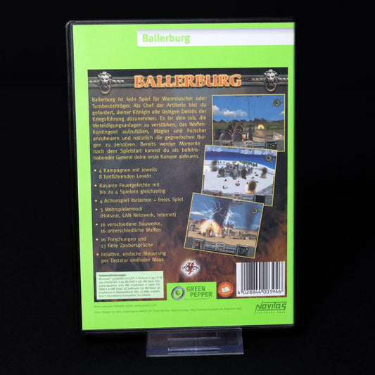Ballerburg (Green Pepper Version) - PC CD-ROM Spiel - CiB - Zustand Sehr Gut