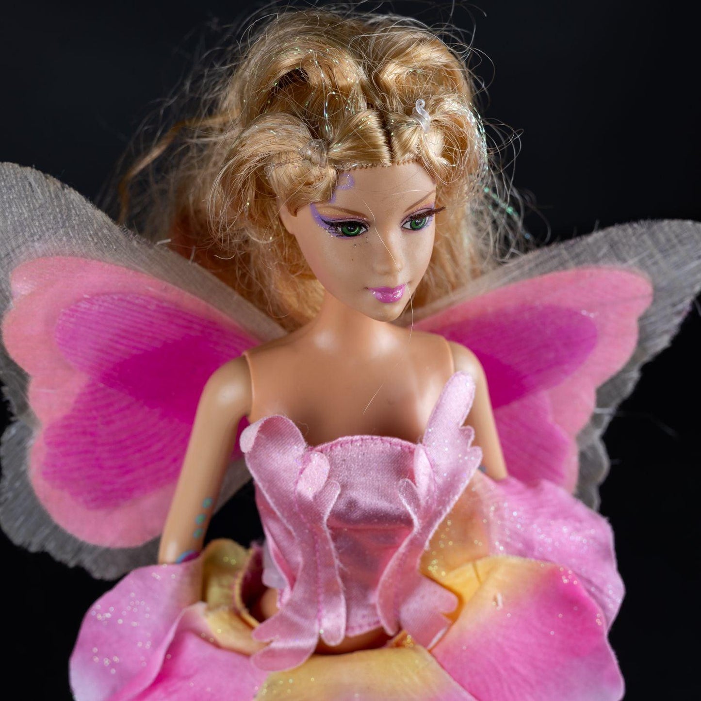 Barbie Fairytopia Elina 2004 / 2005 - leuchtende Flügel - Modell G6266 - defekt