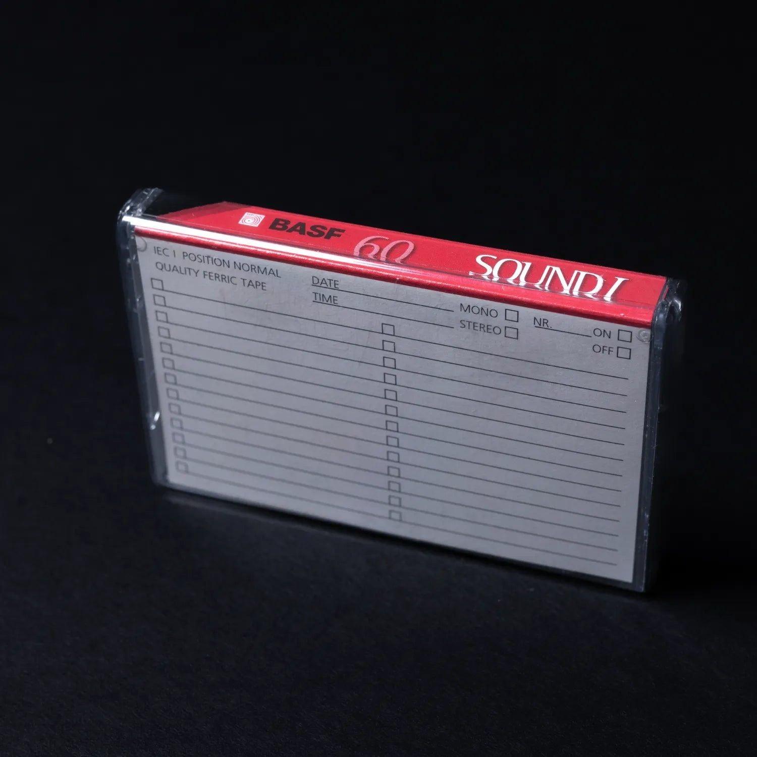basf-60-sound-i-audio-tape-leer-kassette-unbespielt-mit-klebe-etiketten-2 - Utopia Collectibles