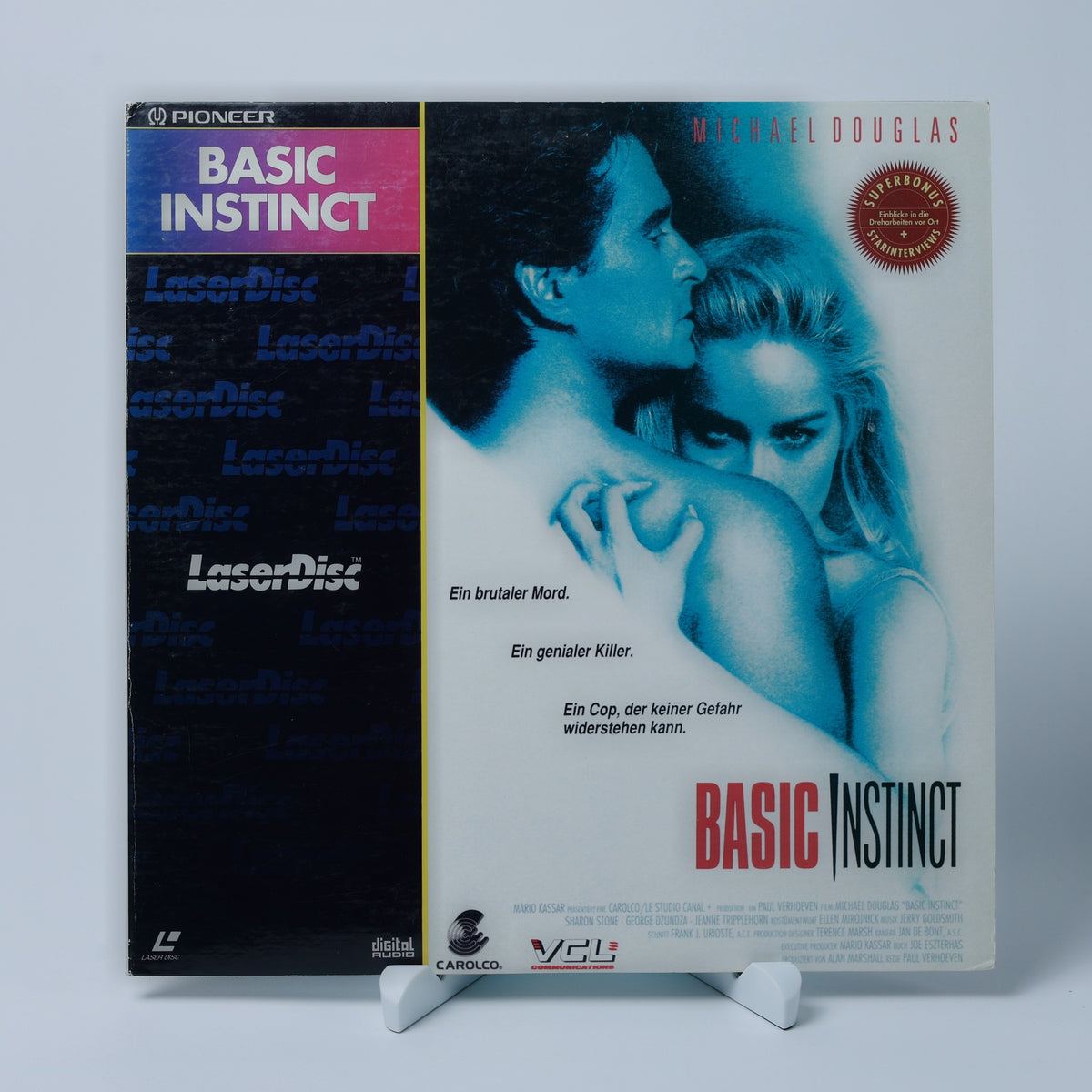 Basic Instinct - Michael Douglas - 1991 - Widescreen - LaserDisc - Zustand Gut