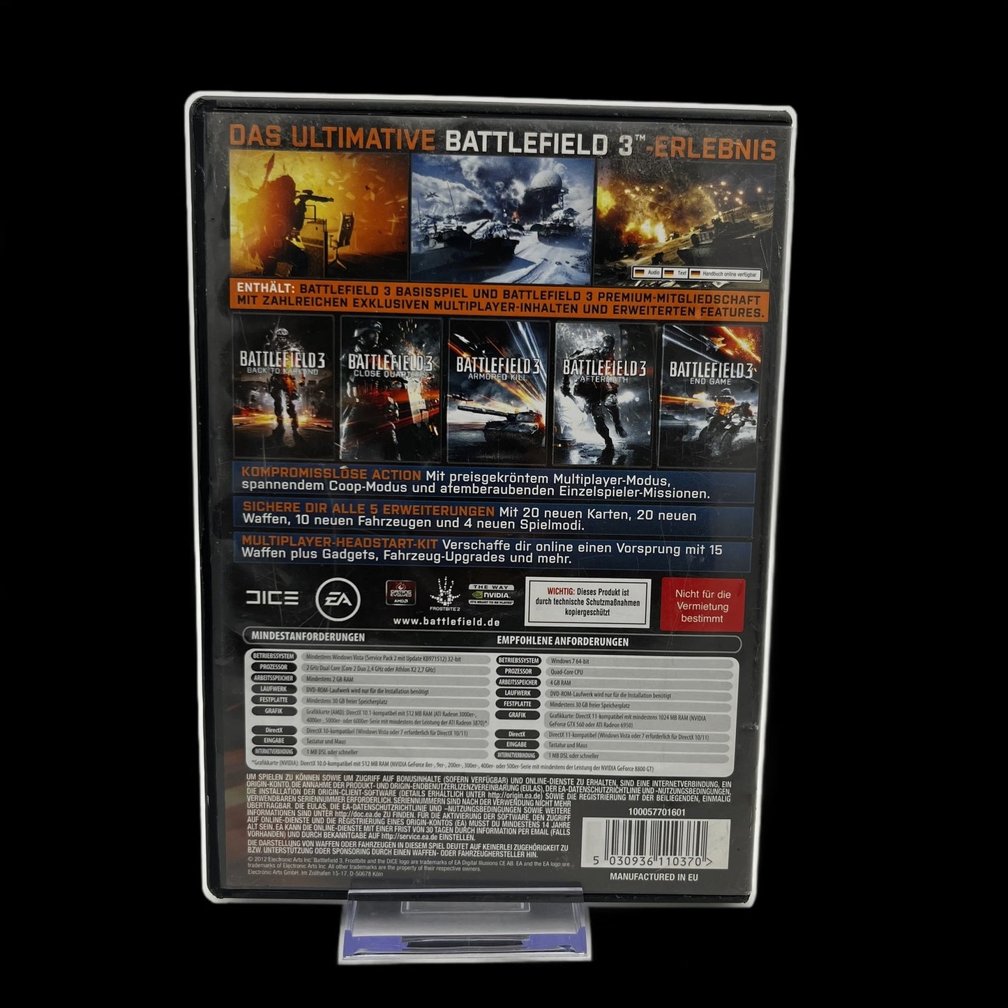Battlefield 3 Premium Edition - PC - In OVP - Disc - deutsch - Gebraucht