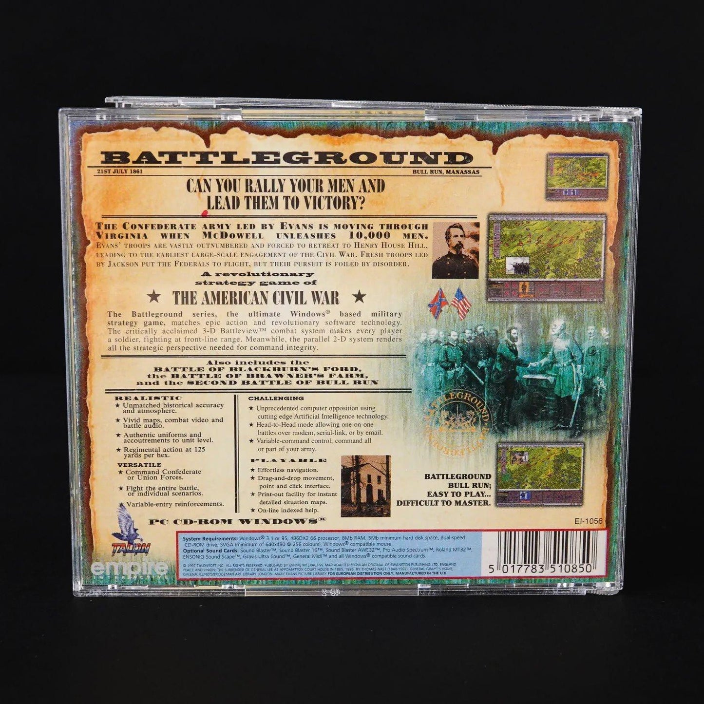 battleground-bull-run-1861-pc-game-disc-im-jewel-case-englisch-gebraucht-4 - Utopia Collectibles