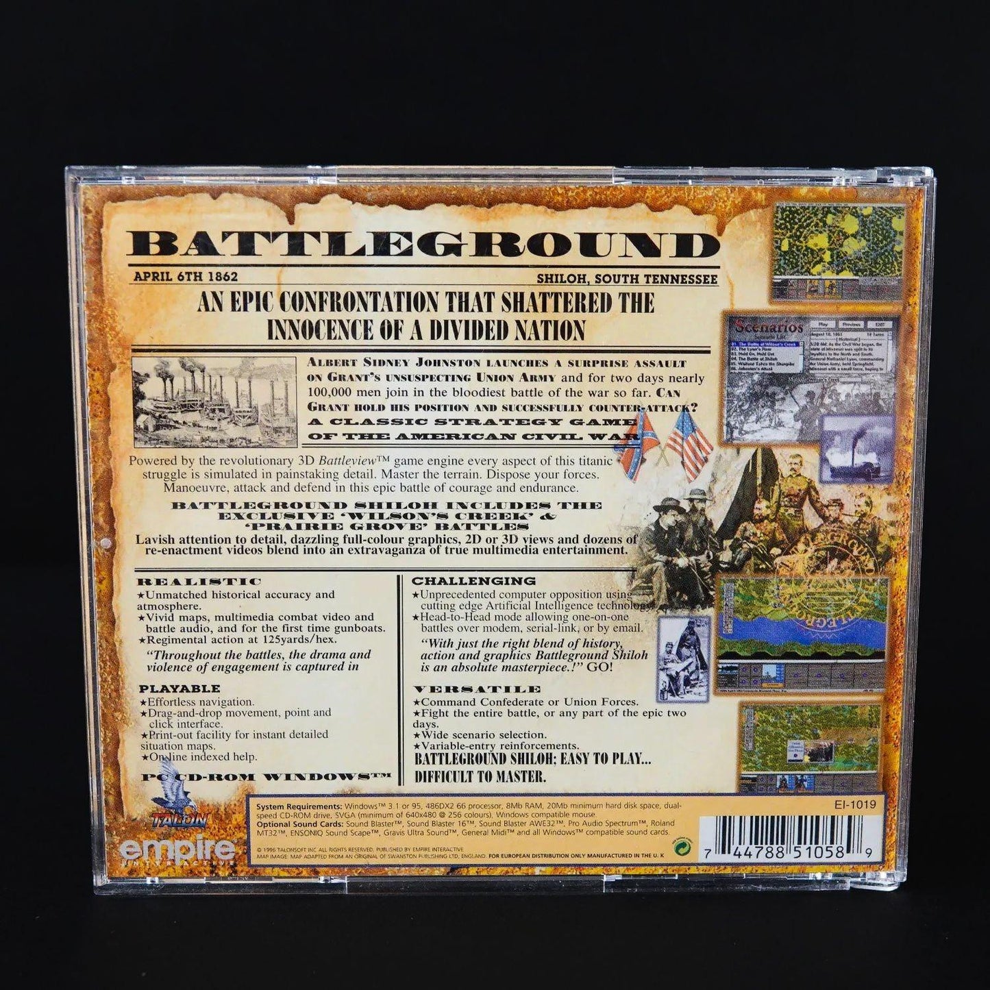 battleground-shiloh-1862-pc-game-disc-im-jewel-case-englisch-gebraucht-3 - Utopia Collectibles