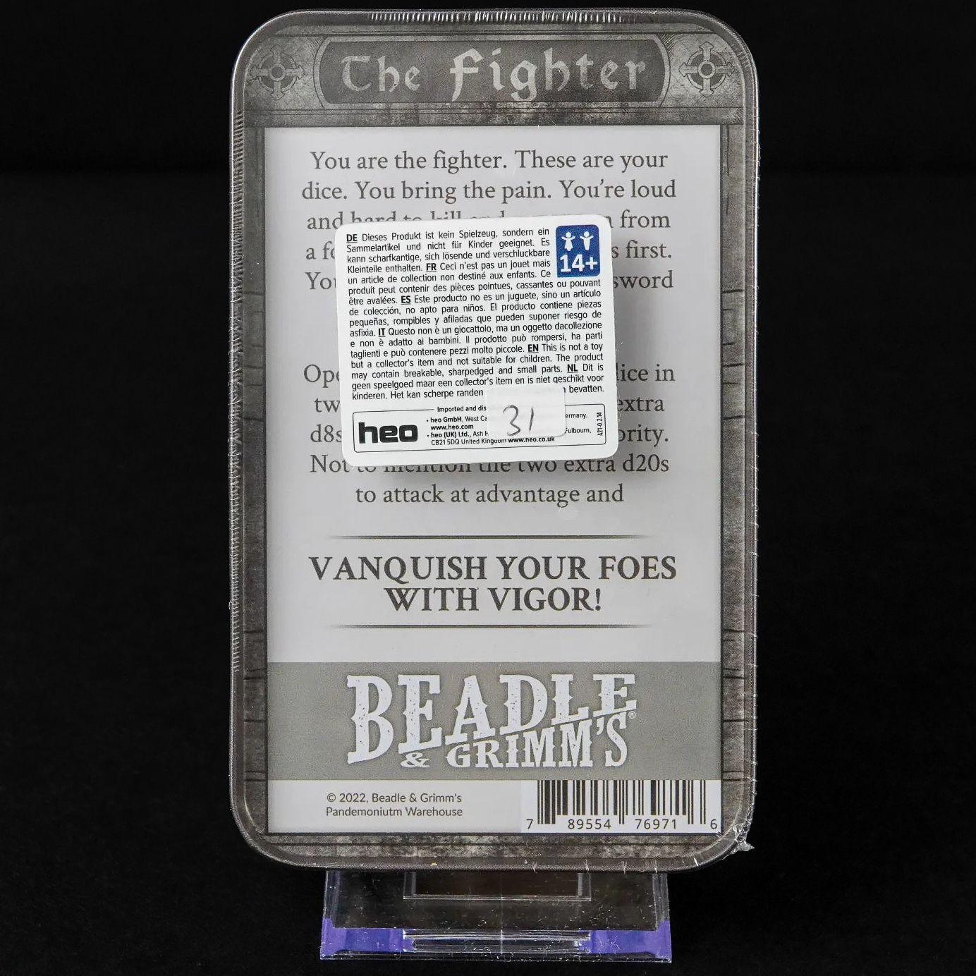beadle-grimms-pen-and-paper-rollenspiel-helden-wuerfelset-the-fighter-2 - Utopia Collectibles