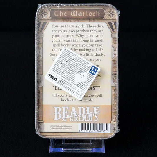 beadle-grimms-pen-and-paper-rollenspiel-helden-wuerfelset-the-warlock-2 - Utopia Collectibles