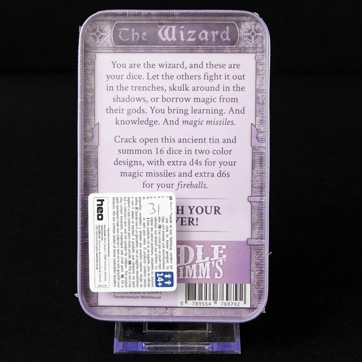 beadle-grimms-pen-and-paper-rollenspiel-helden-wuerfelset-the-wizard-2 - Utopia Collectibles