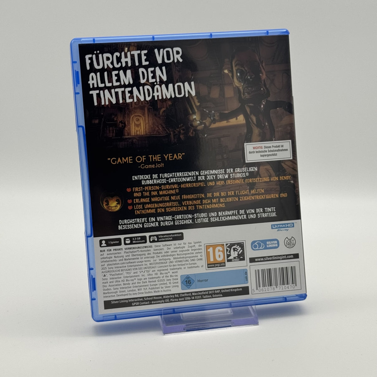 Bendy and the Dark Revival - Playstation 5 PS5 - CiB - PAL - Zustand Sehr Gut