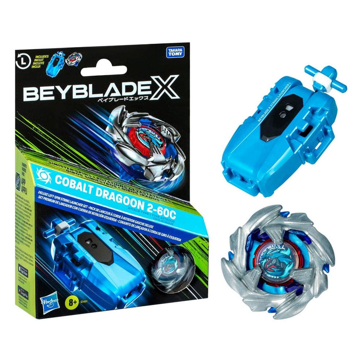 Beyblade X Cobalt Dragoon 2-60C Schnur-Starter Set - Anime & Manga - Neu & OVP