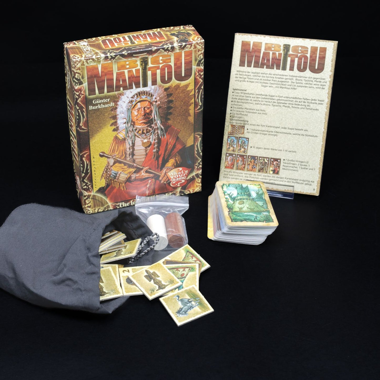 Big Manitou - Kartenspiel - Burkhardt Spiele - Vollständig - Zustand neuwertig