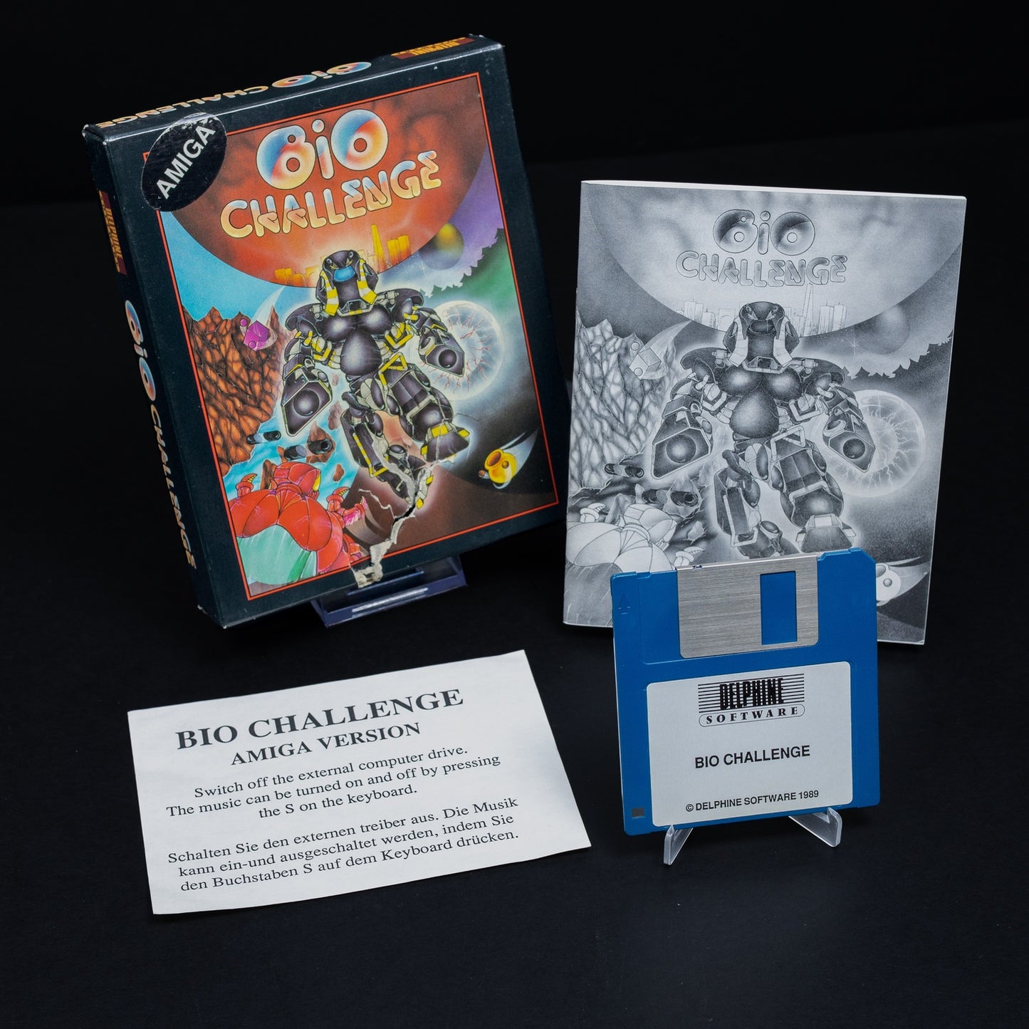 Bio Challenge - Amiga - Action Spiel - Big Box CiB - Zustand Okay