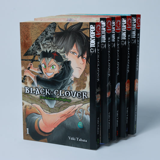 Black Clover - Band 1-5 - Tokyopop - Deutsch - Yûki Tabata - Manga - Sehr Gut