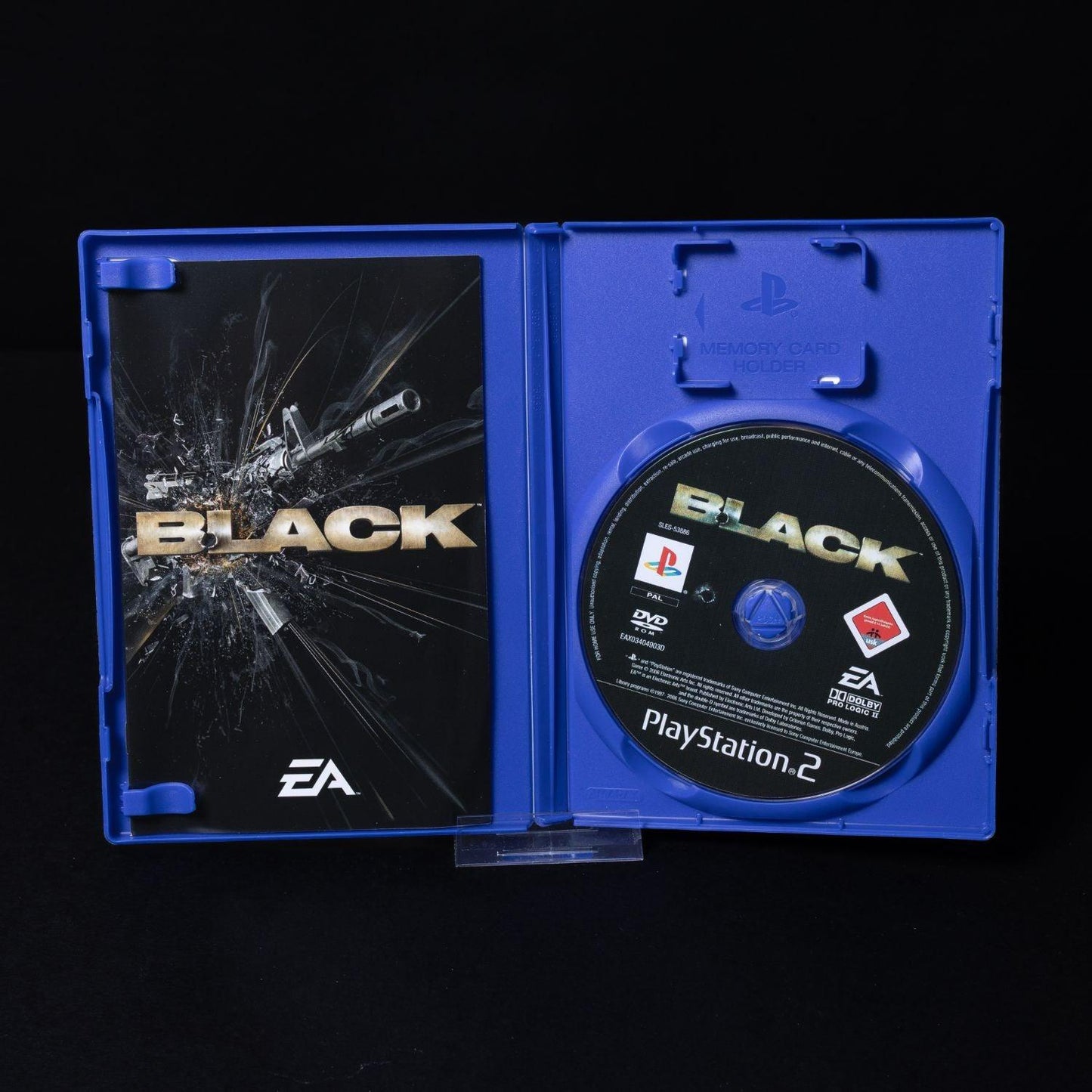 Black - Playstation 2 PS2 - PAL - Mit Anleitung - Zustand Sehr Gut