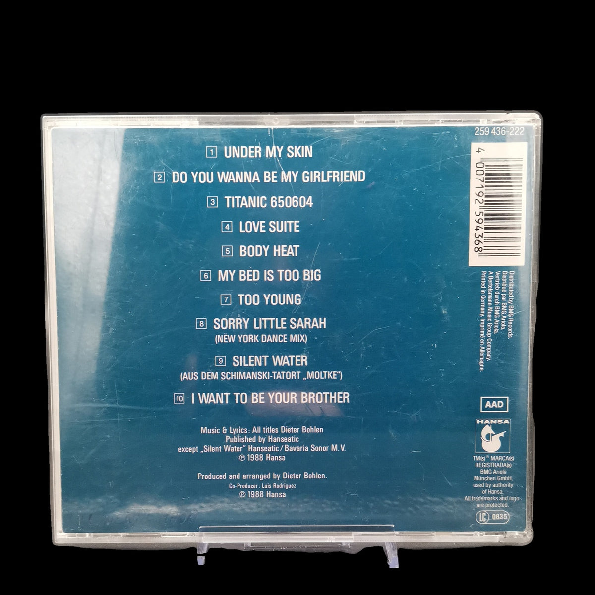 Blue System - Body Heat - CD - Pop - Album - 1988 - Dieter Bohlen - Gebraucht
