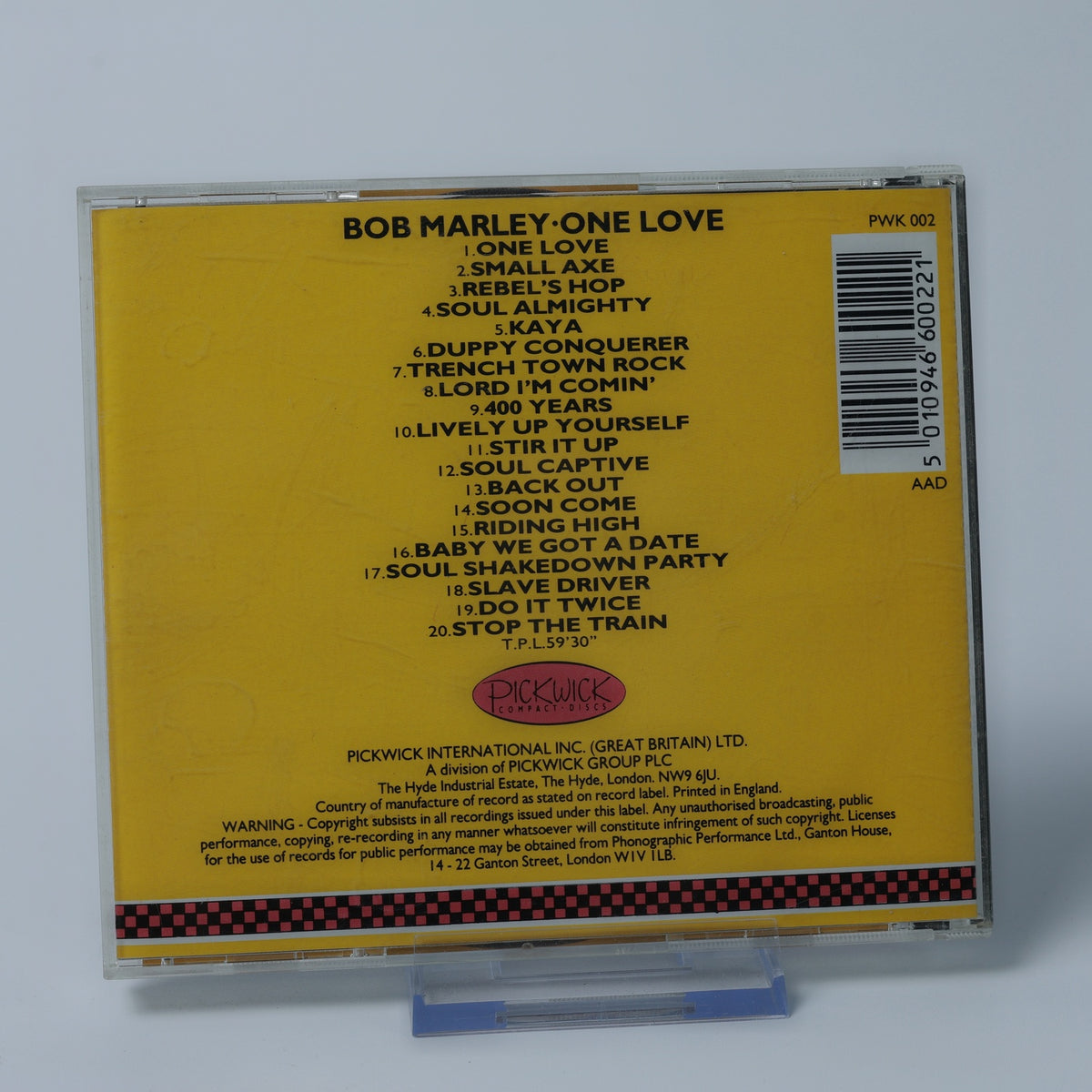 Bob Marley - One Love - CD - Album - 1987 - Digitally Remastered - Gebraucht