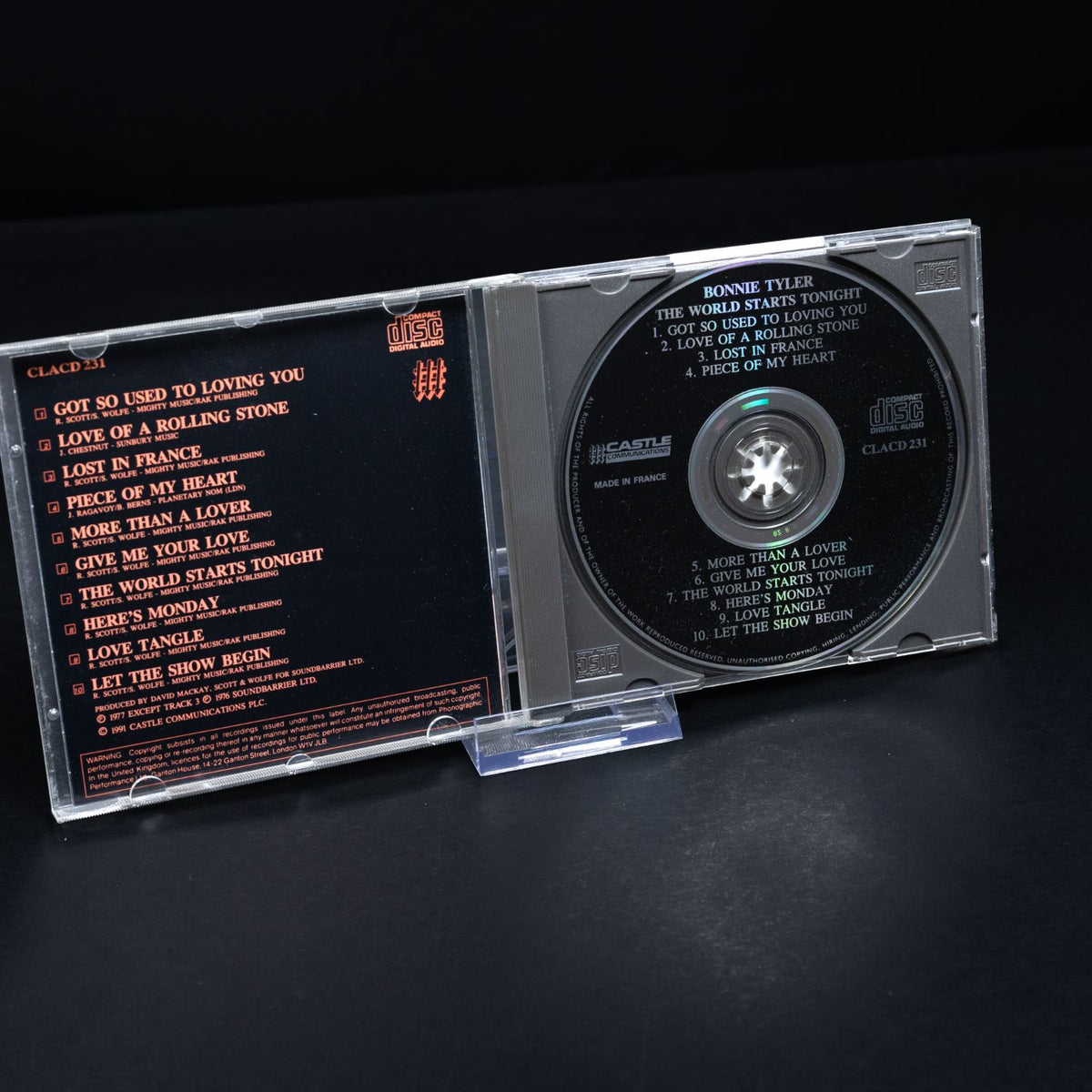 Bonnie Tyler - The World Starts Tonight - CD - Rock - Album - NM/VG+ - Gebraucht