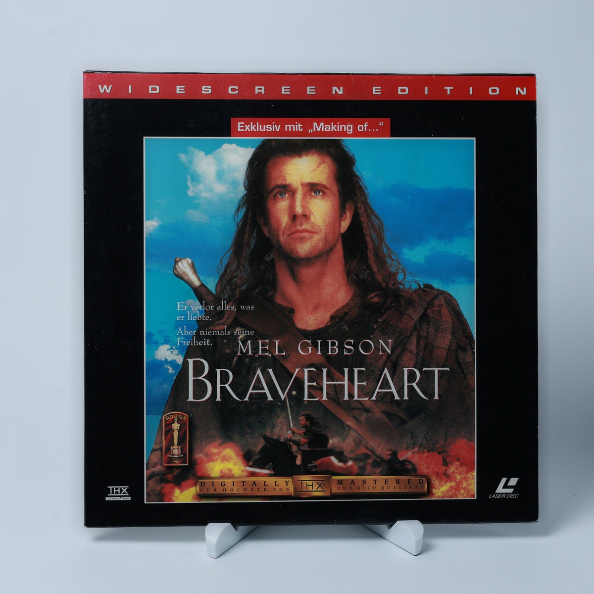 Braveheart - Mel Gibson - 1995 - Widescreen LaserDisc - Zustand Sehr Gut