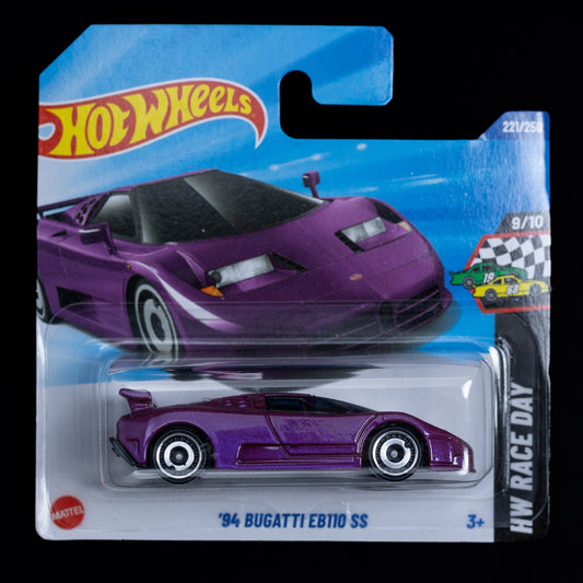 Bugatti 94 Bugatti EB110 SS - Mattel - HW Race Day - 1/64 - Supersportler - Neu