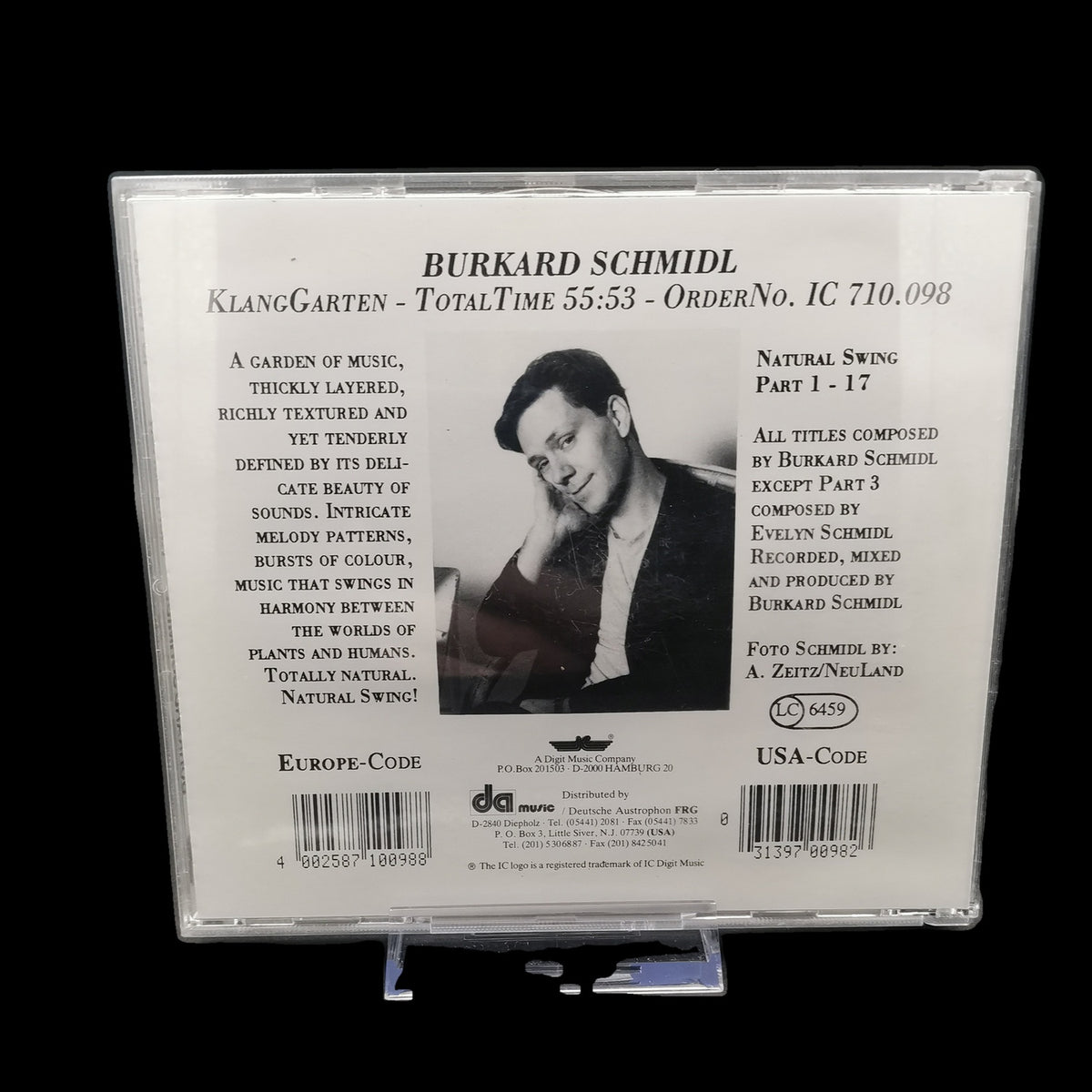 Burkard Schmidl - KlangGarten - 1990 - New Age - CD - Album - Gebraucht