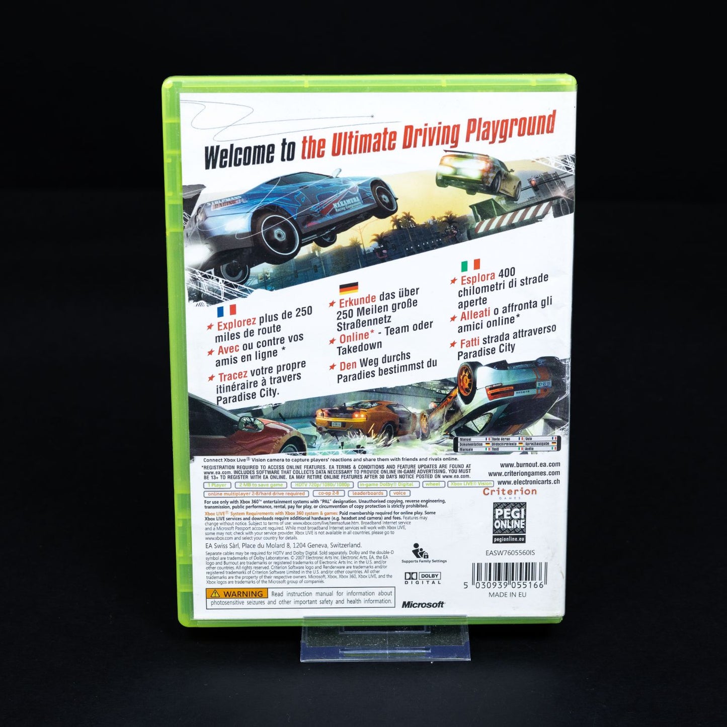 Burnout Paradise - XBOX 360 Spiel - CiB - Zustand Gut