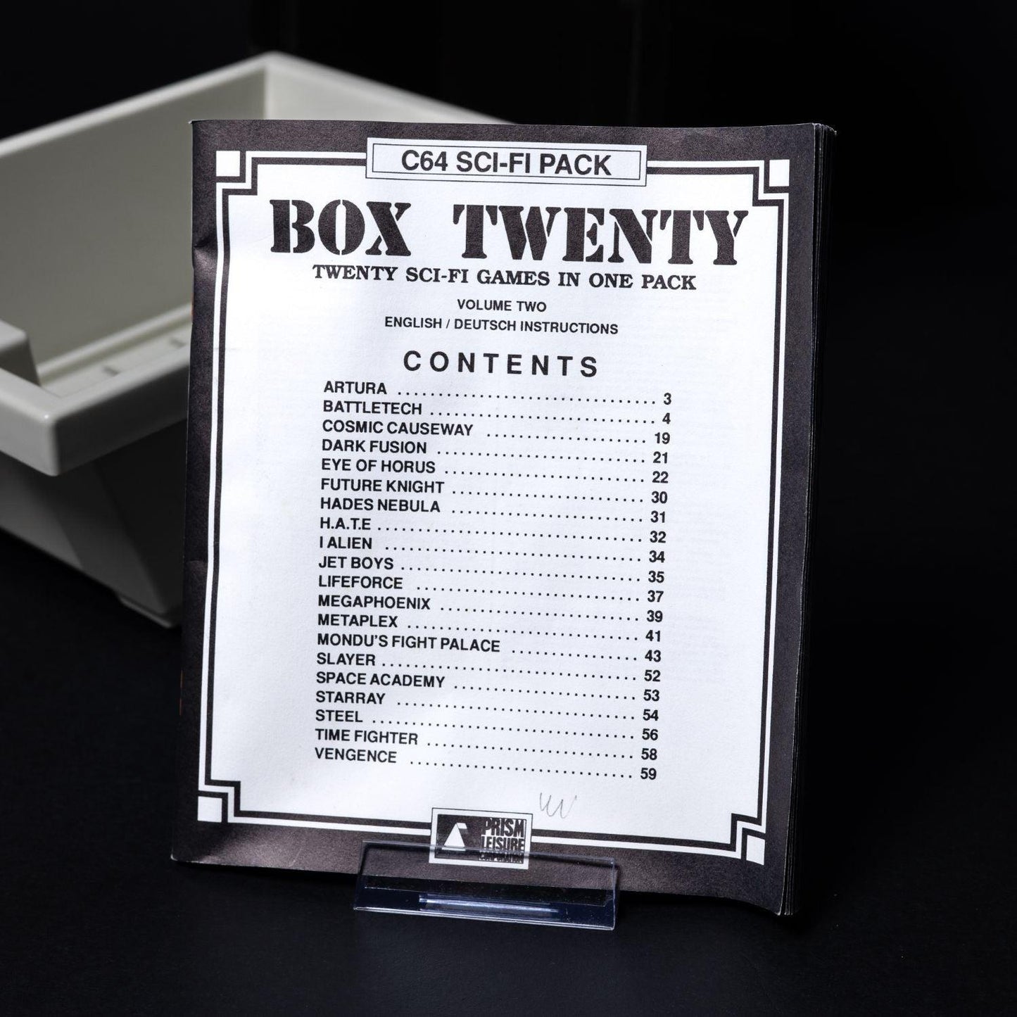 c64-sci-fi-pack-box-twenty-volume-two-leerbox-ohne-spiele-mit-anleitung-4 - Utopia Collectibles