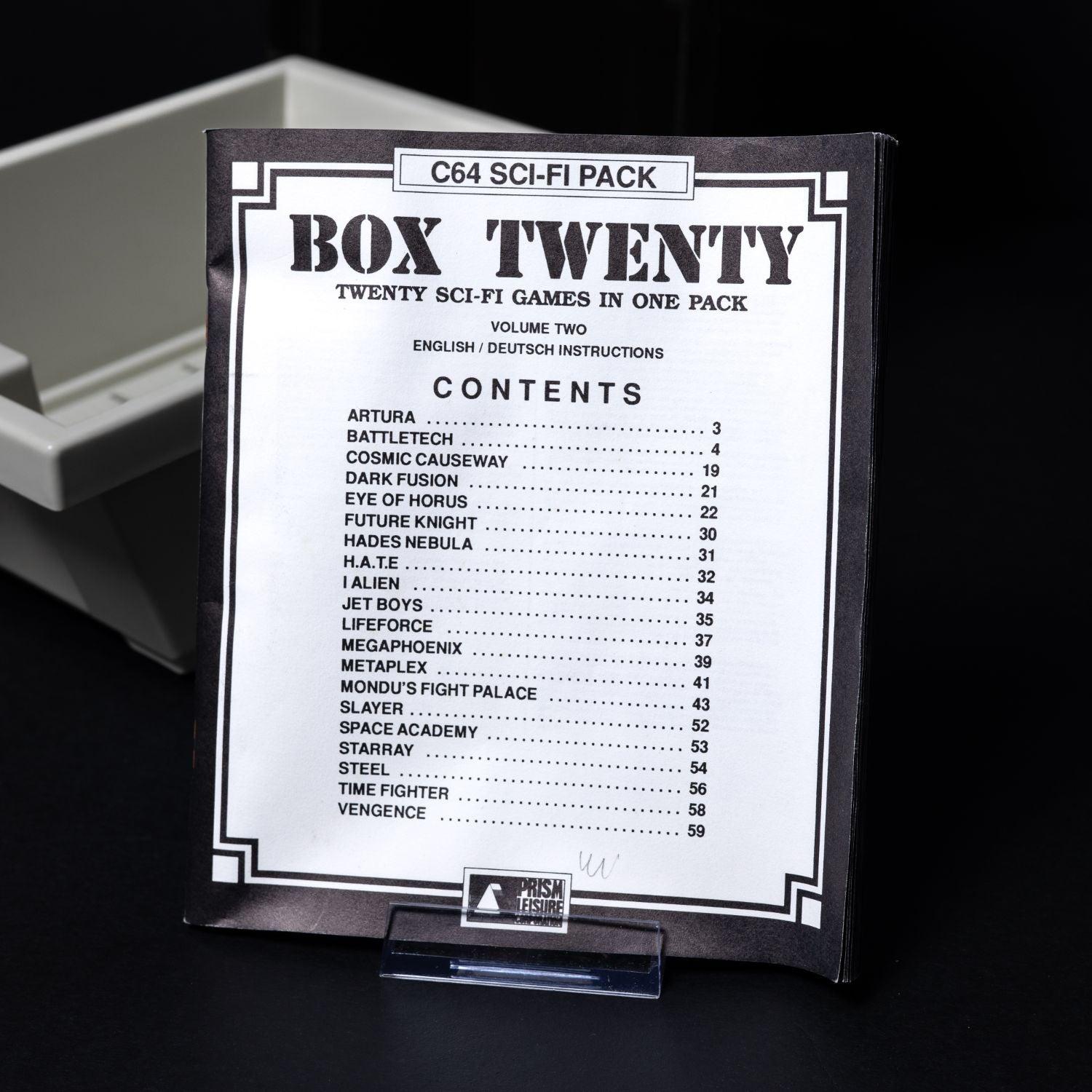 c64-sci-fi-pack-box-twenty-volume-two-leerbox-ohne-spiele-mit-anleitung-4 - Utopia Collectibles
