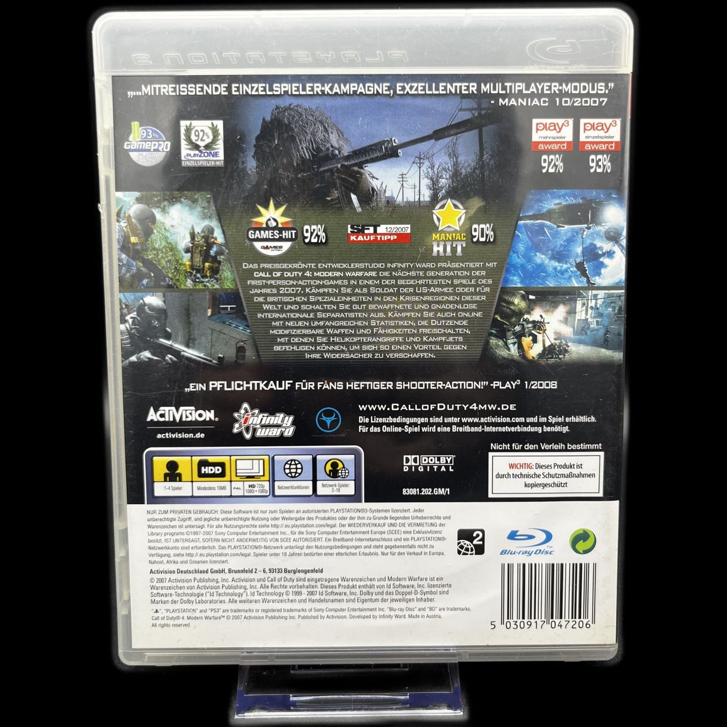 Call of Duty 4 Modern Warfare - Sony  PS3 Playstation 3 - Top Zustand