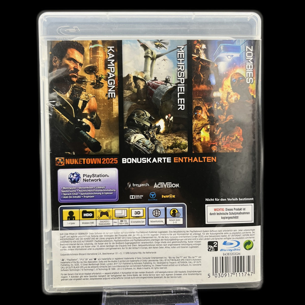 Call of Duty: Black Ops II - Playstation 3 PS3 - CiB - PAL - deutsch - Gebraucht