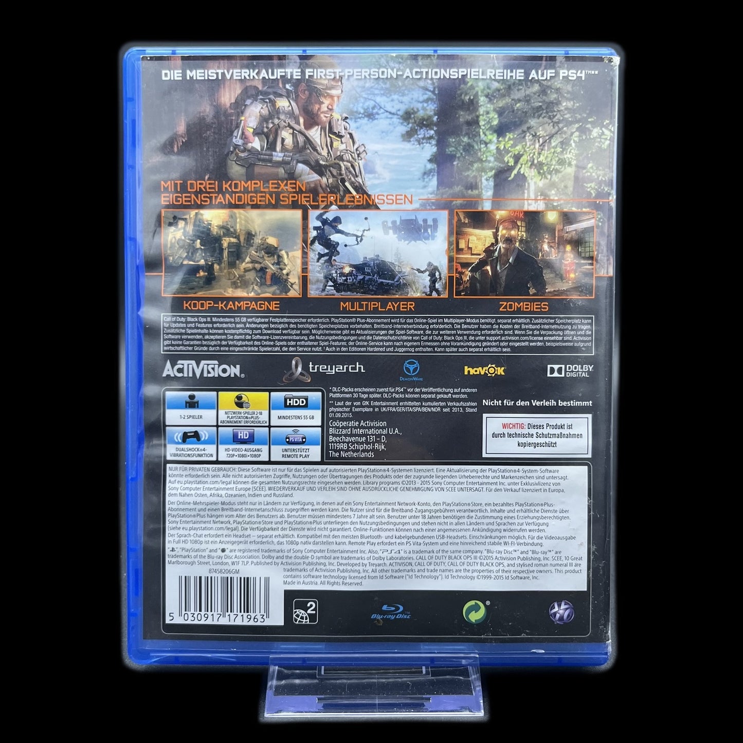 Call of Duty: Black Ops III - Playstation 4 - deutsch - Shooter - Gebraucht