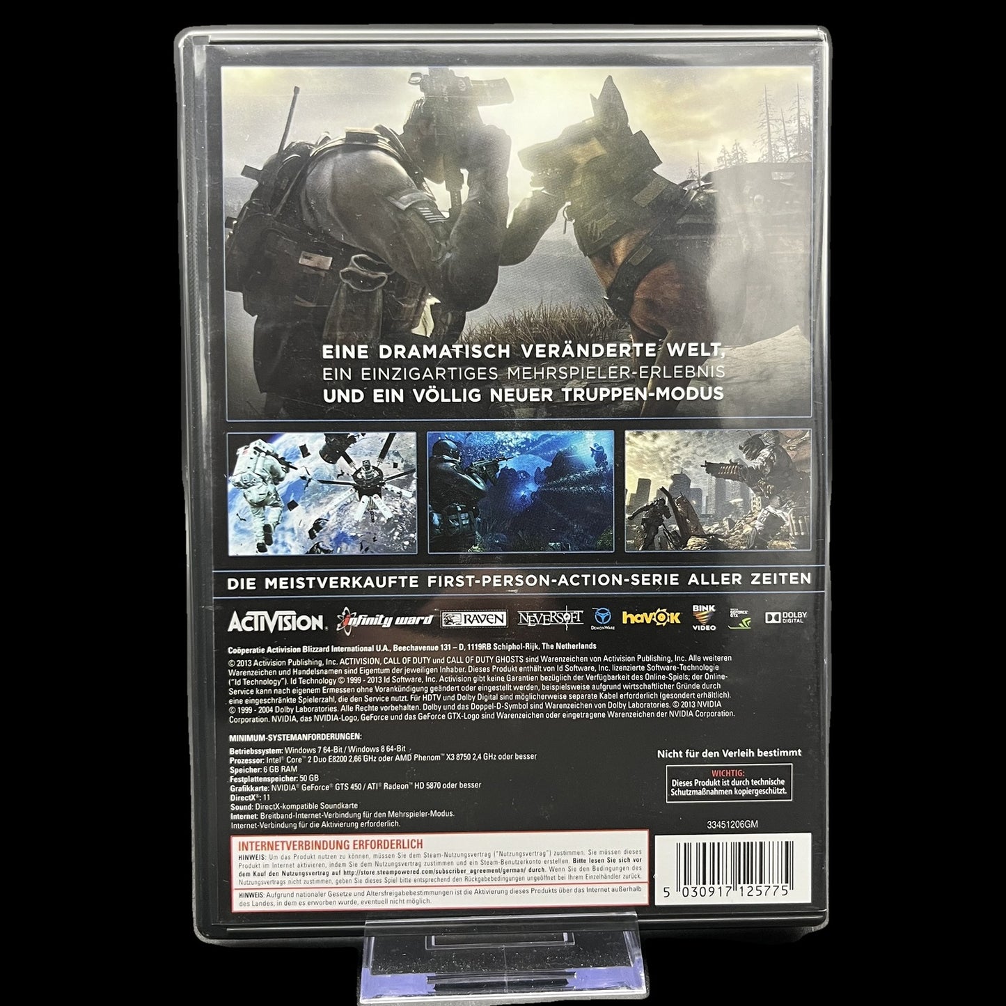 Call of Duty Ghosts - PC - 100% Uncut - DE & EN - In OVP - Shooter - Gebraucht