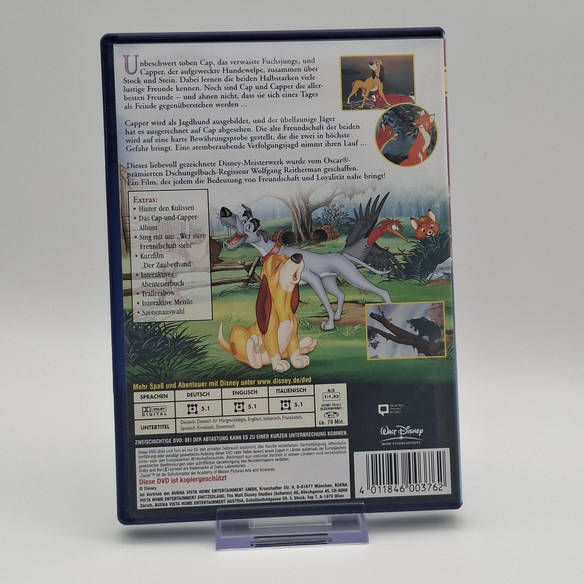 Cap und Capper - Disney - Disney Meisterwerke - DVD - Film - Zustand Sehr Gut