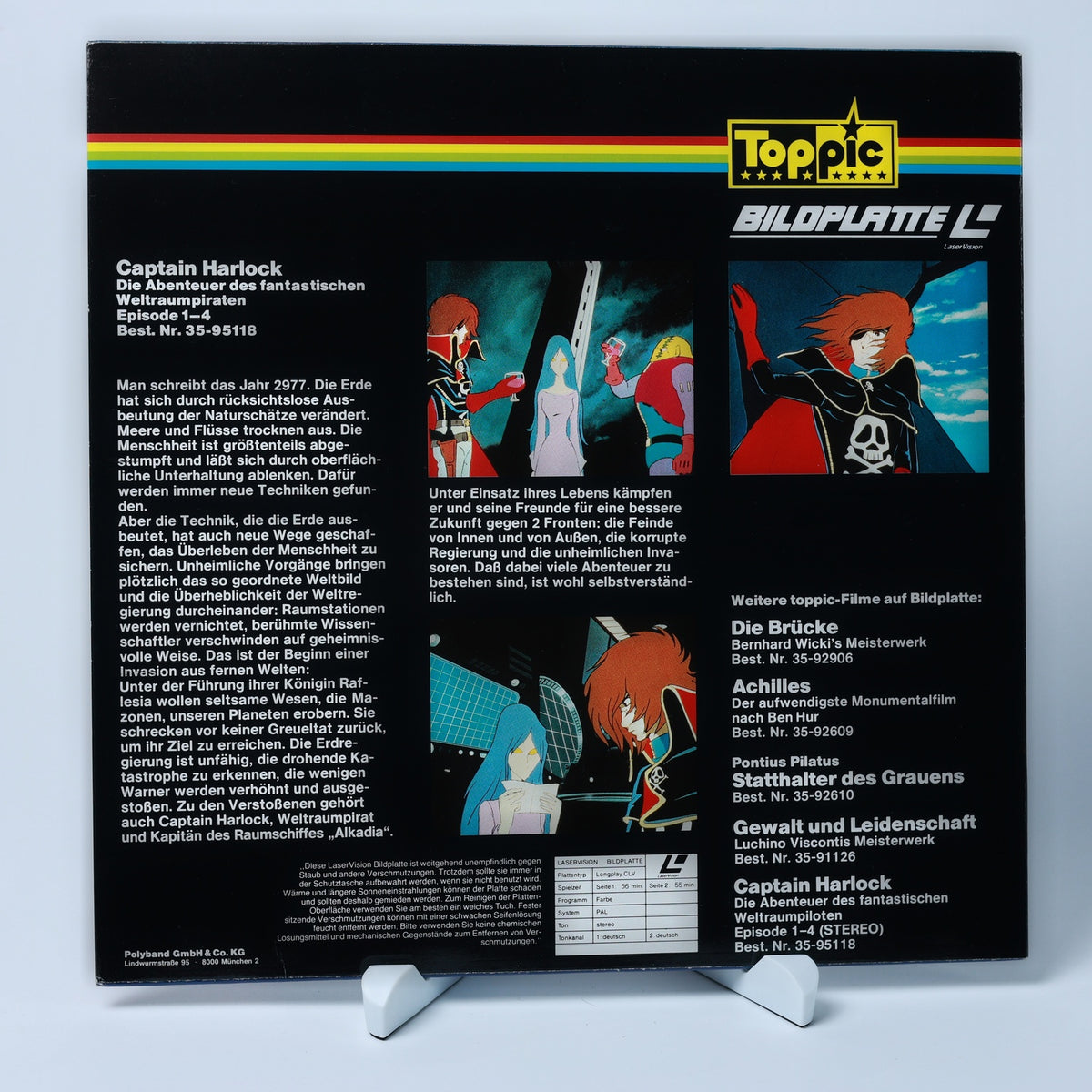 Captain Harlock - Episode 1-4 - LaserDisc - Polyband - Zustand Sehr Gut