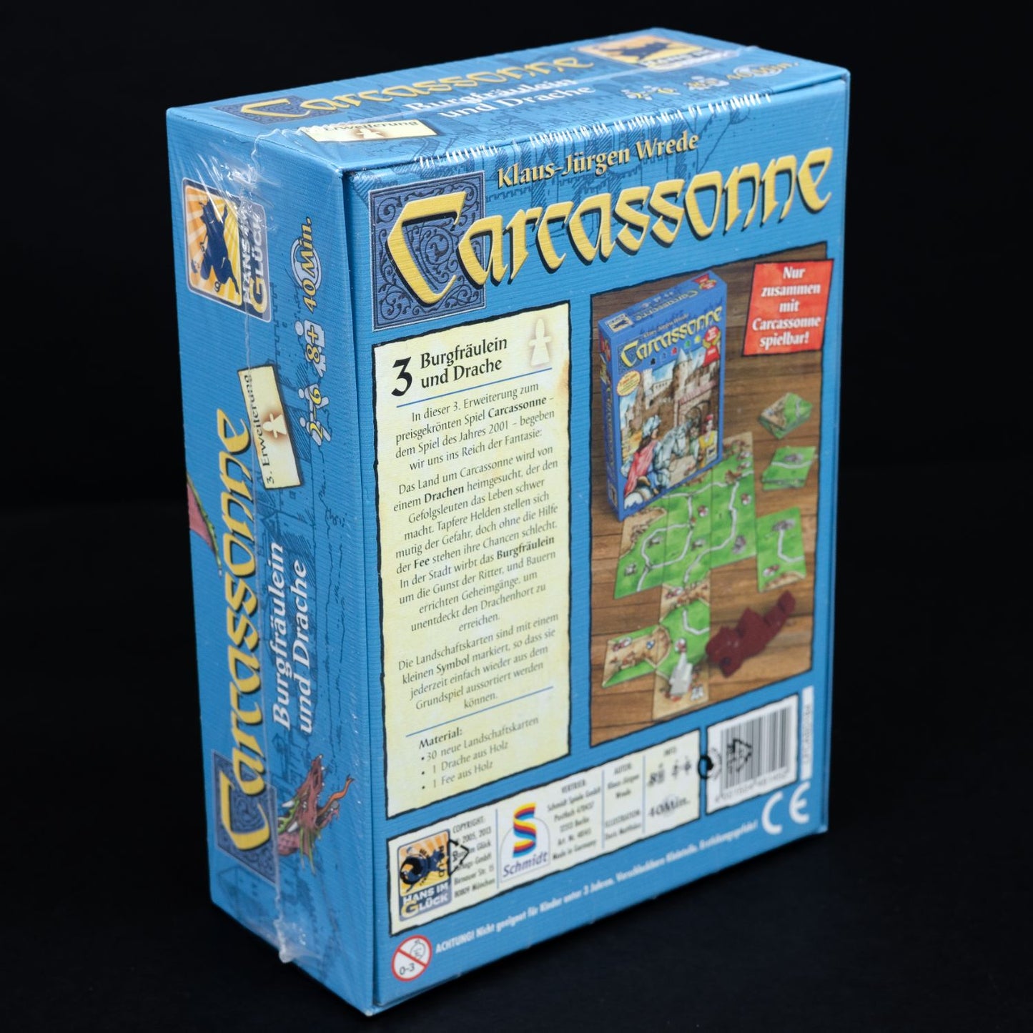 Carcassonne - Die 3. Erweiterung: Burgfräulein und Drache - Neu & OVP/Sealed