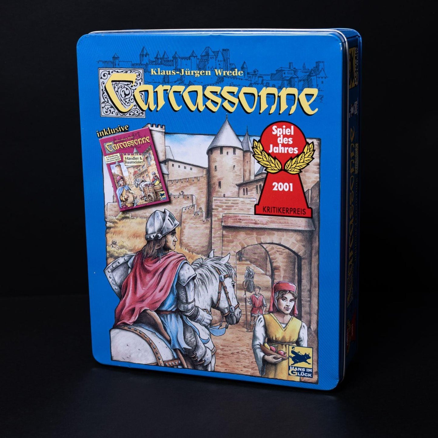 Carcassonne Metall Box Edition - Spiel des Jahres 2001 - Hauptspiel Vollständig