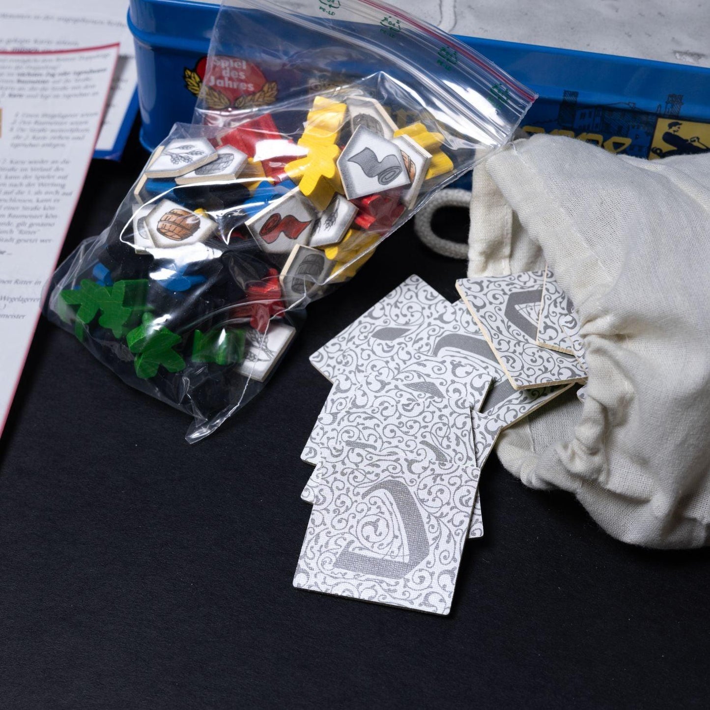 Carcassonne Metall Box Edition - Spiel des Jahres 2001 - Hauptspiel Vollständig