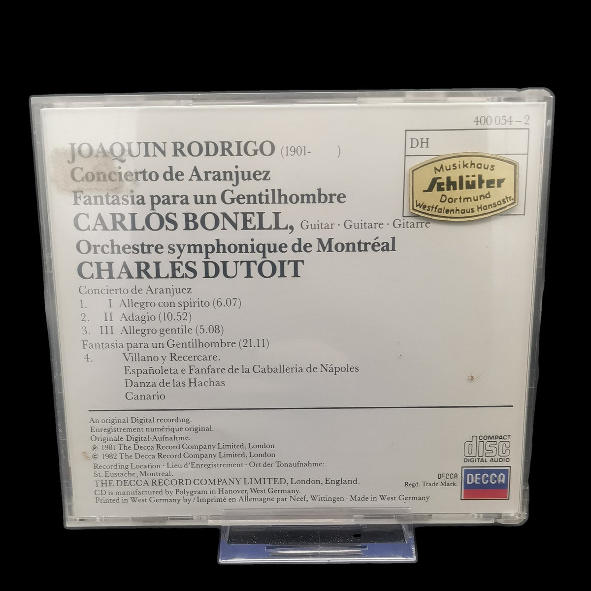 Carlos Bonell - Concierto de Aranjuez / Fantasia para un - CD - Gebraucht