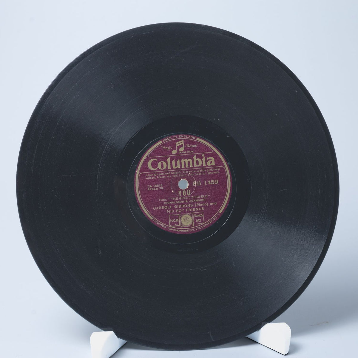 Carroll Gibbons & - You / You Never Looked So Beautiful - Shellack Platte - VG
