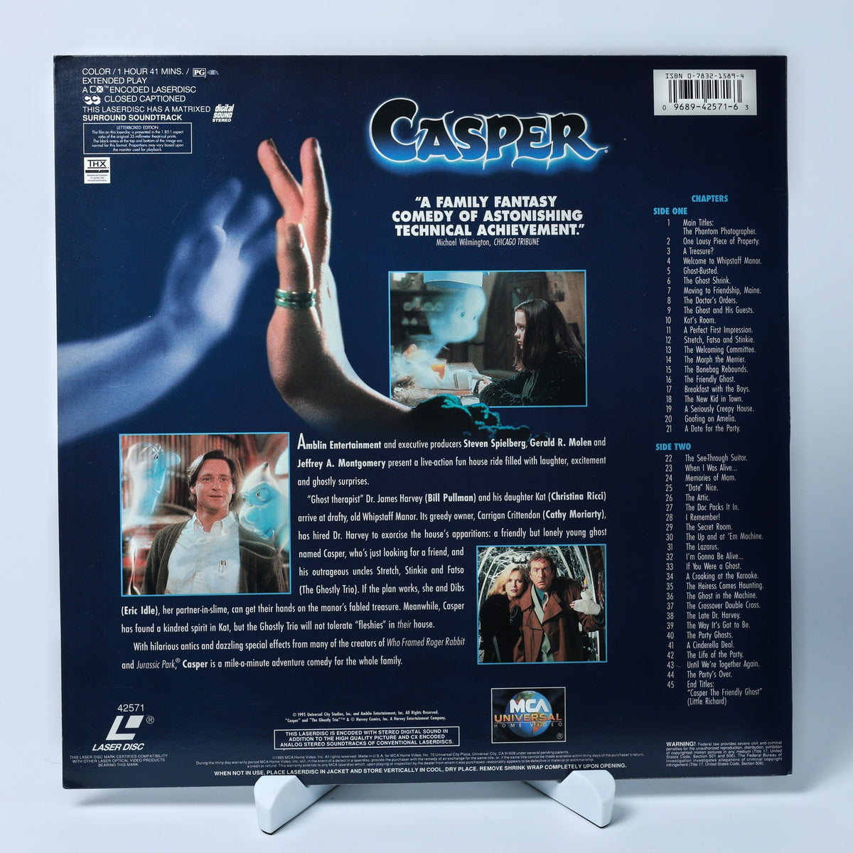 Casper - LaserDisc - 1995 Widescreen Edition - Universal - Zustand Sehr Gut