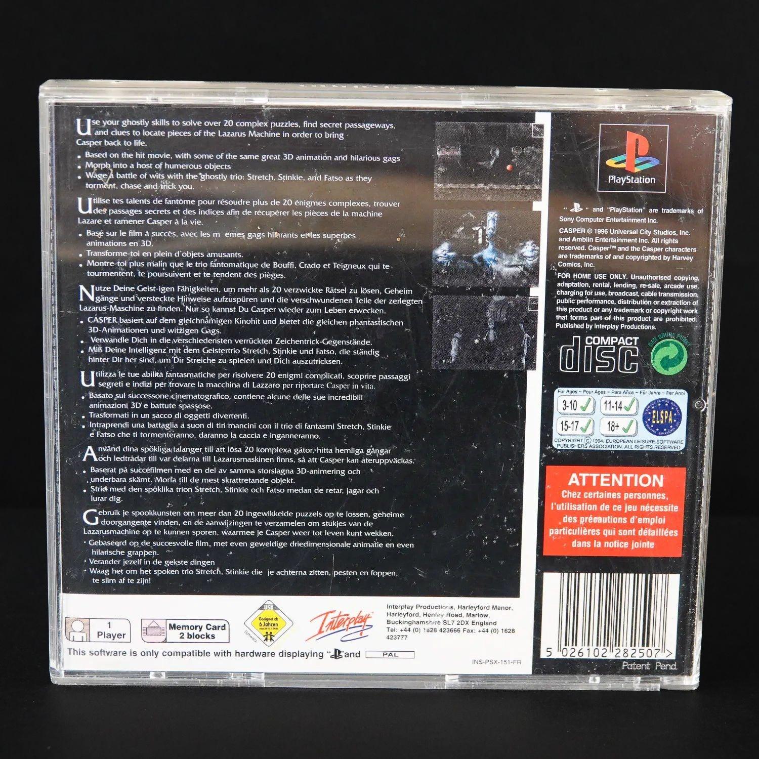 casper-playsation-1-ps1-cib-komplett-mit-anleitung-deutsch-gebraucht-4 - Utopia Collectibles